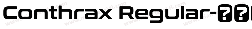 Conthrax Regular字体转换